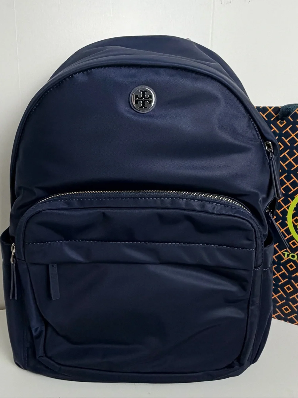 NWT Tory Burch Navy Nylon Backpack